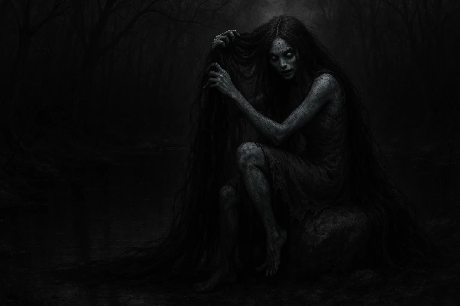 La Ciguapa cryptid spirit