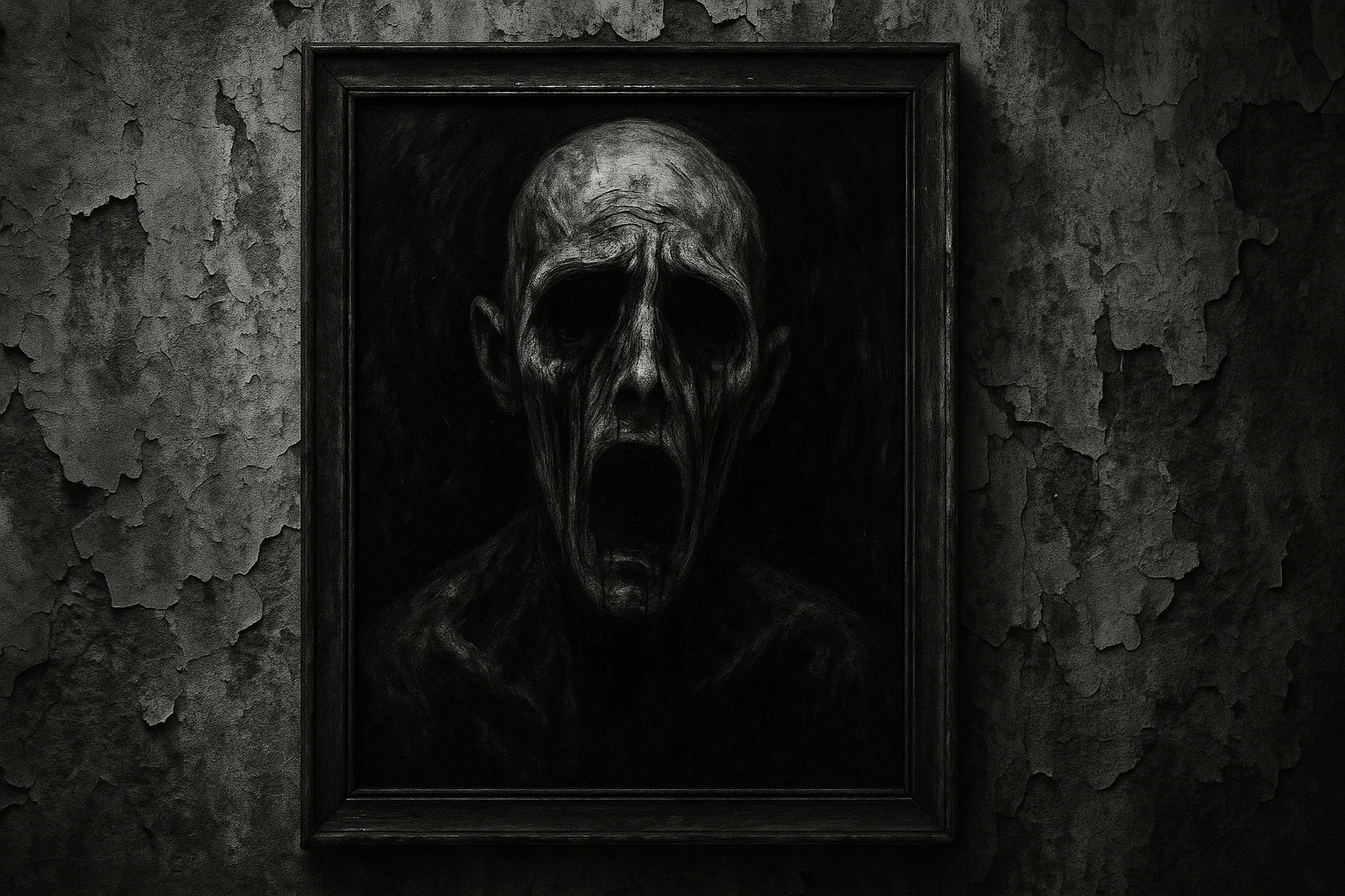 The Anguished Man cursed painting