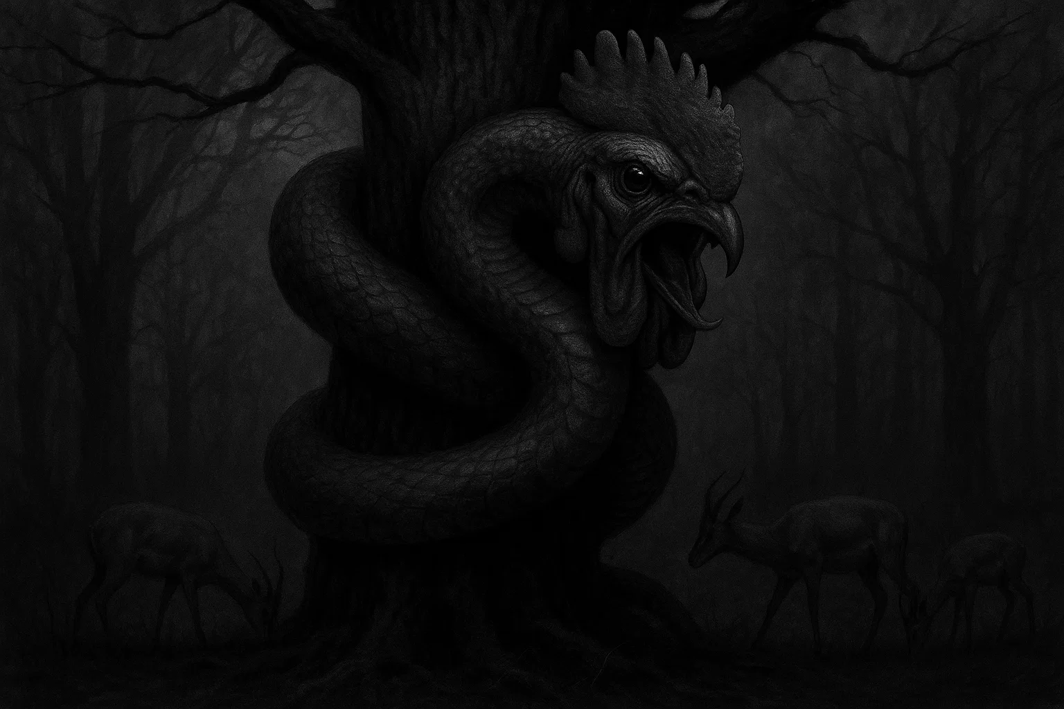 Crowing Crested Cobra African cryptid