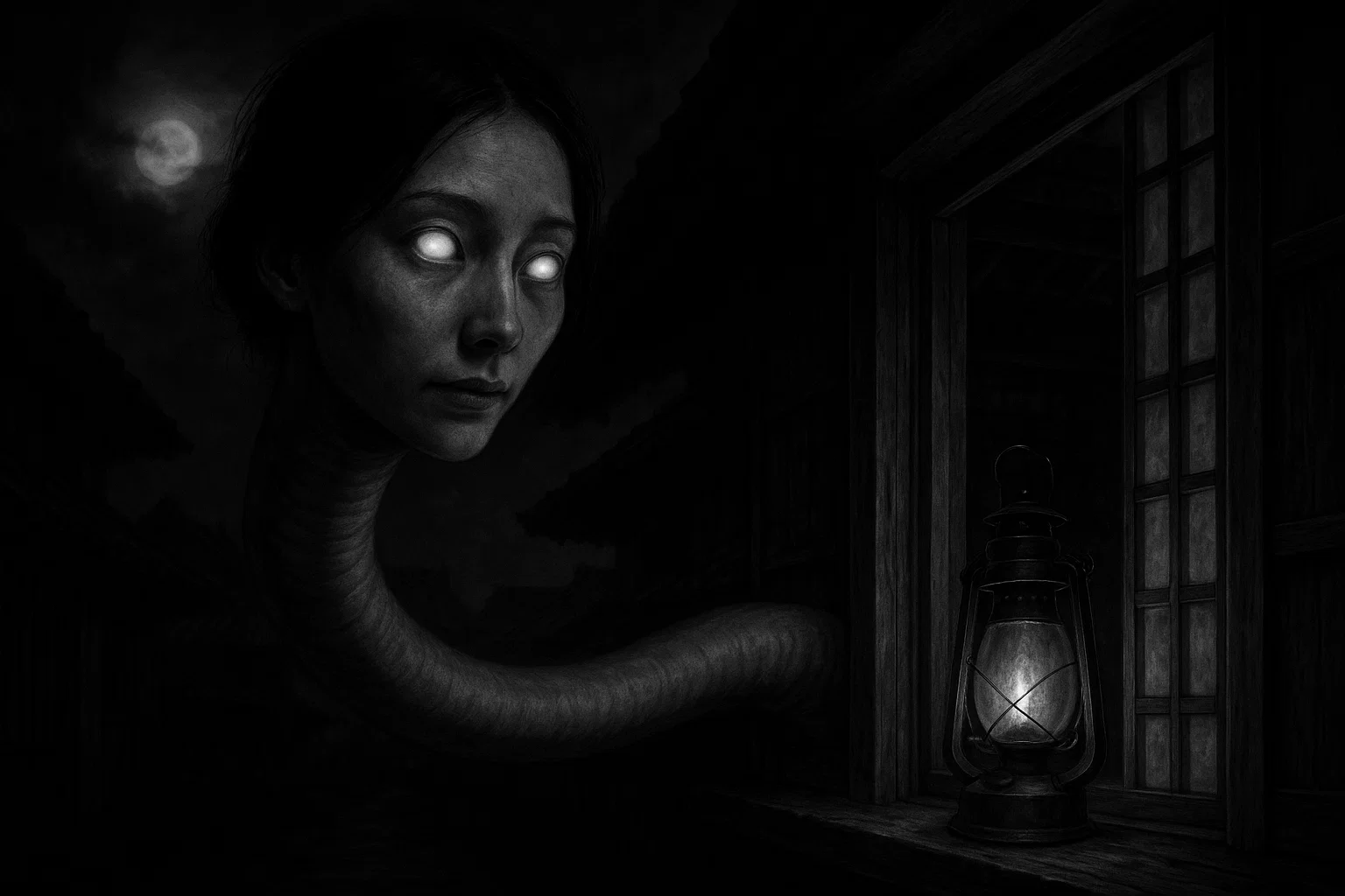 Rokurokubi Japanese Yokai monster