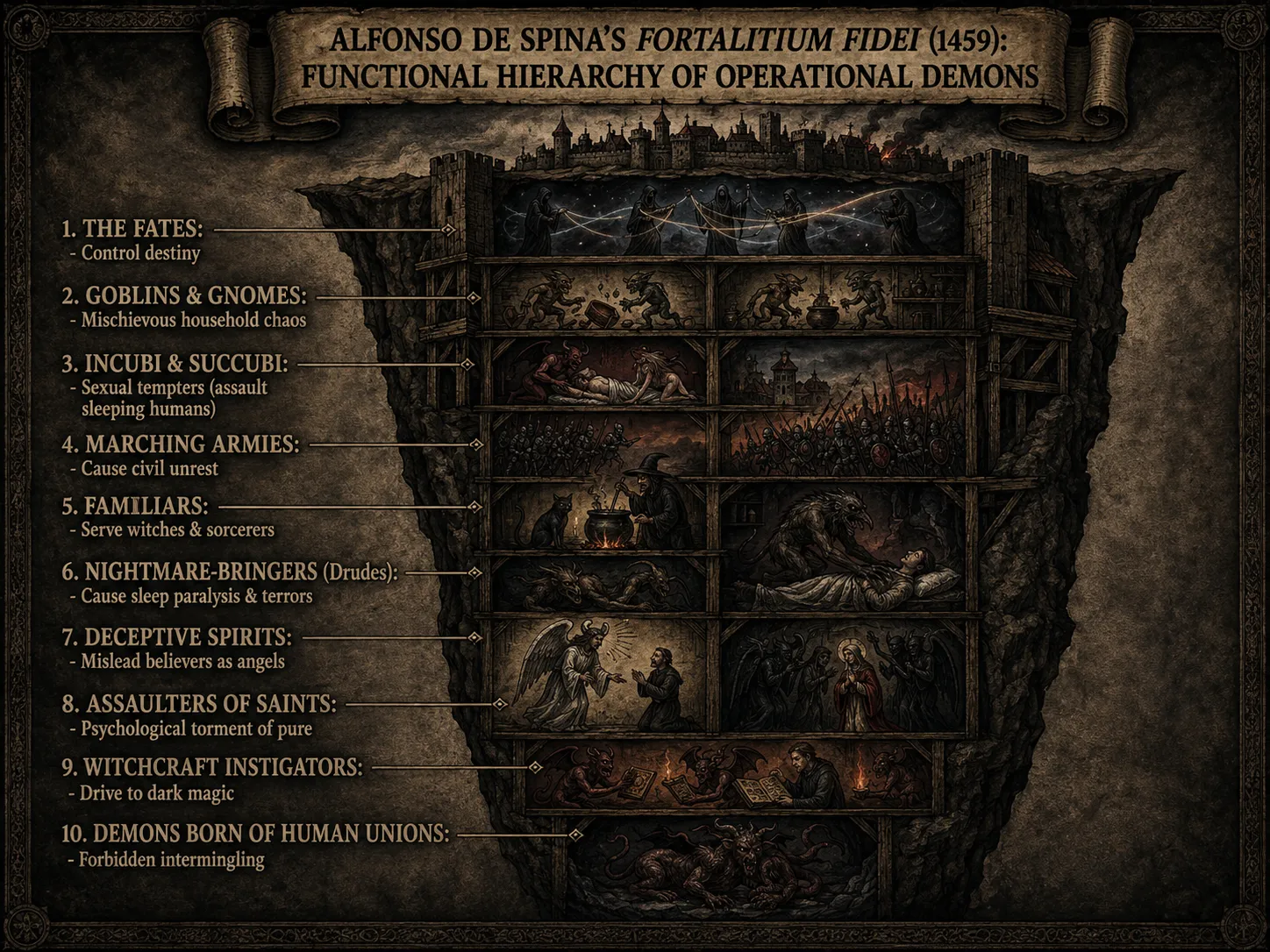 Alfonso de Spina's Fortalitium Fidei classification of demons