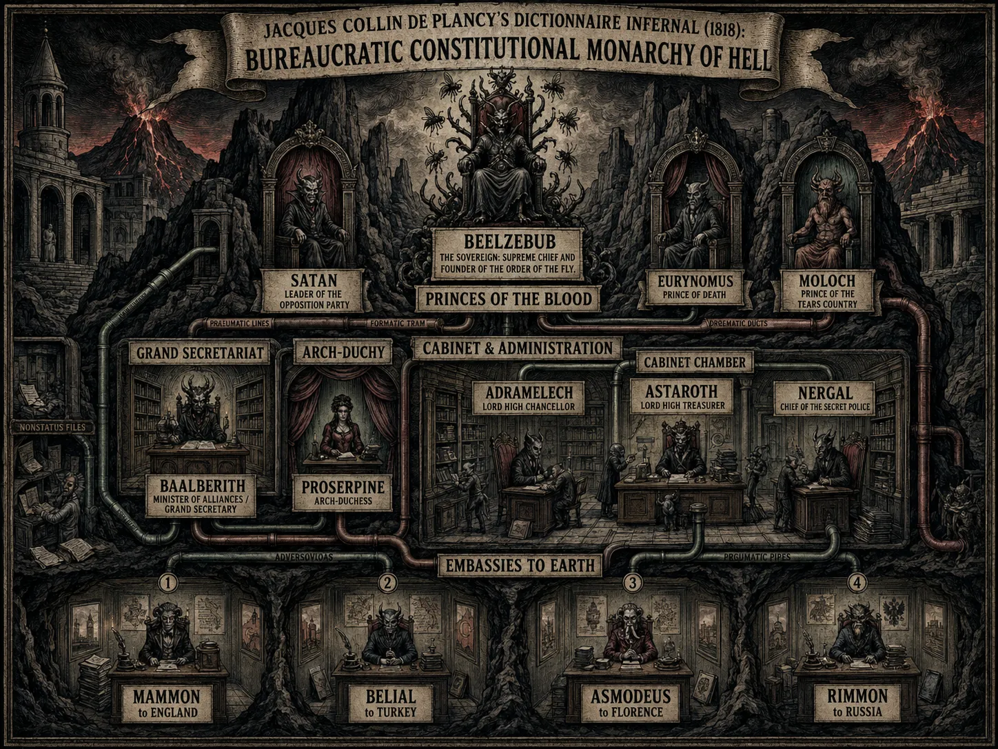 Dictionnaire Infernal hierarchy of hell