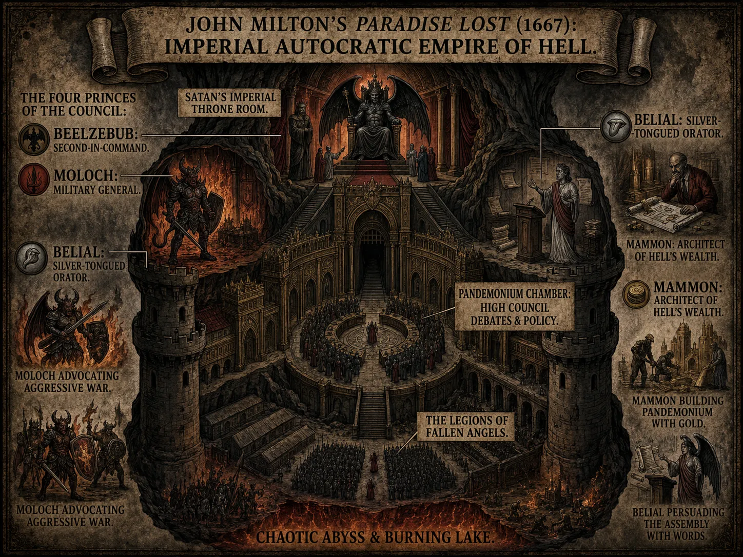 John Milton's Paradise Lost classification of demons