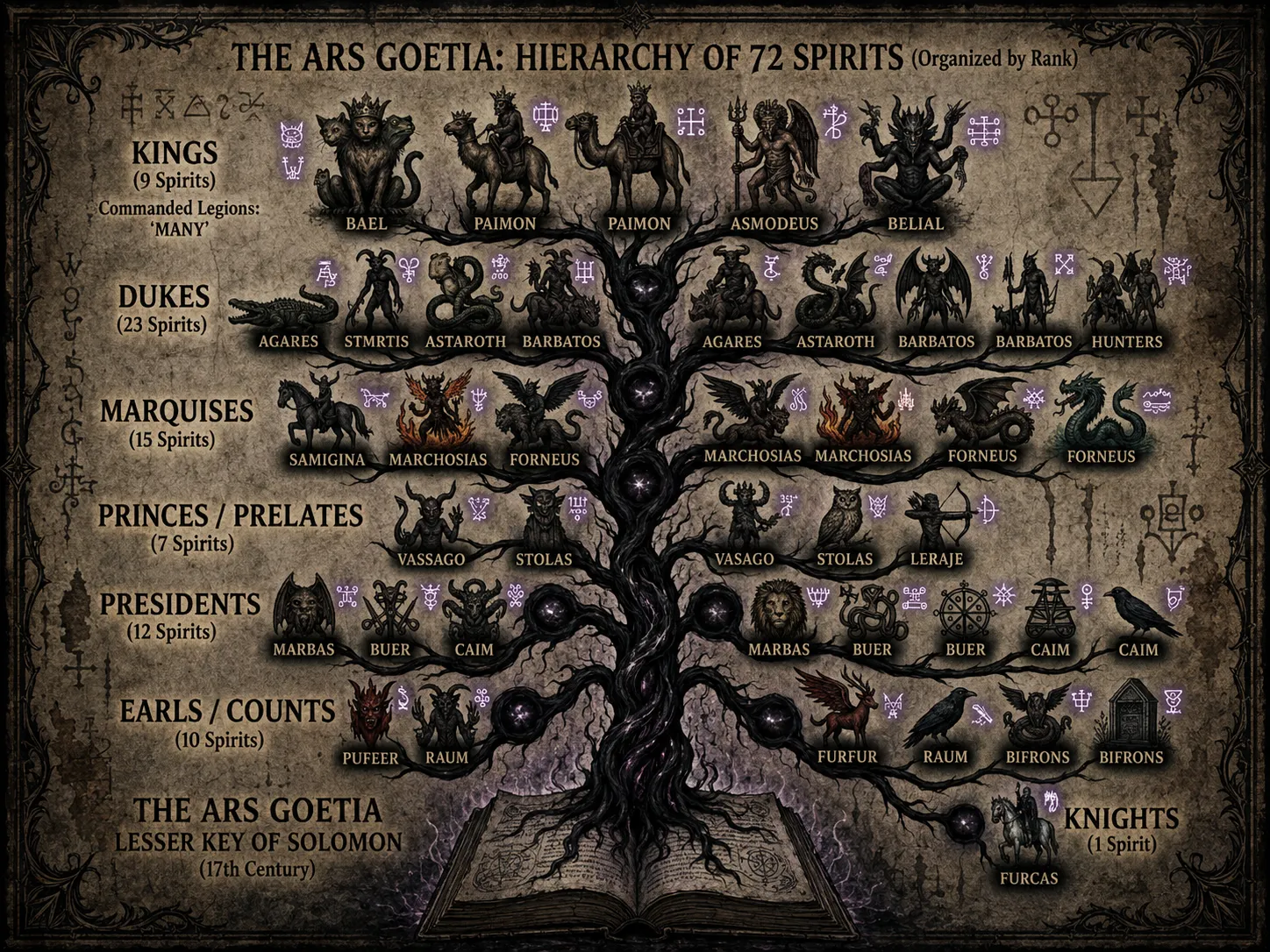 The Ars Goetia classification of demons