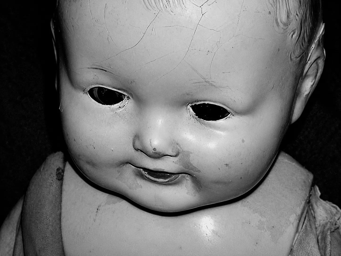 Harold-the-Doll2 Harold the Doll black and white image